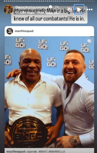 Conor McGregor Accepts Mike Tyson Into Bare-Knuckle Boxing "He is In" 2 conor mcgregor mike tyson