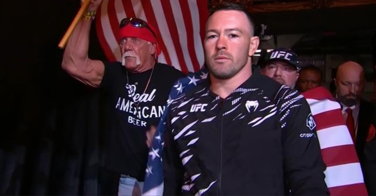 Hulk Hogan gives Colby Covington pep talk before fight: ‘It was the greatest walkout of my career’