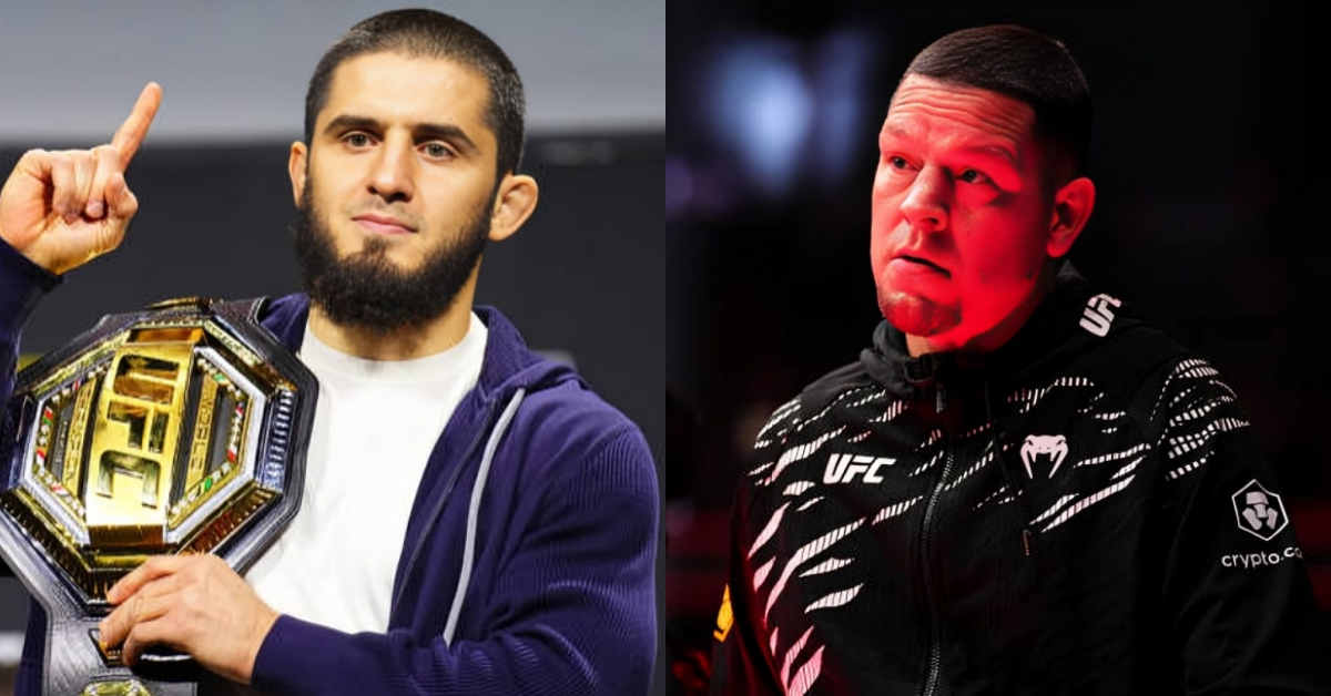 Islam Makhachev dishes on Nate Diaz water bottle incident pre-UFC 311: 'He showed me the middle finger' 1 Islam Makhachev dishes on Nate Diaz water bottle incident pre-UFC 311: 'He showed me the middle finger'