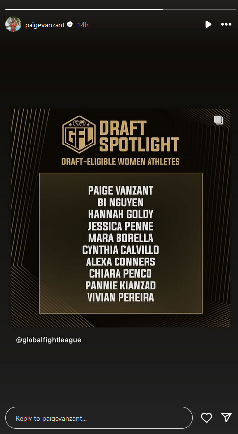 Former UFC Star Paige VanZant Eyes GFL Signed Fighters for Next Matchup in MMA Showdown 15 pvz gfl