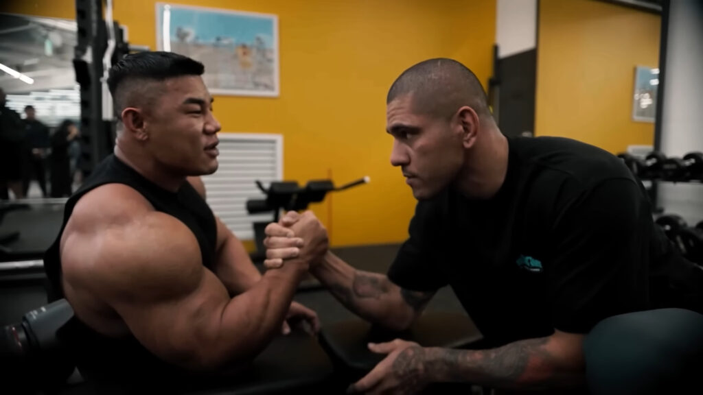 UFC Champion Alex Pereira and 'Physical 100' Star Kim Kang Min Bodybuilder Feud in Armwrestling Showdown 2 Alex Pereira vs Korean Bodybuilder South Korea Ep 02 YouTube 0 18 07