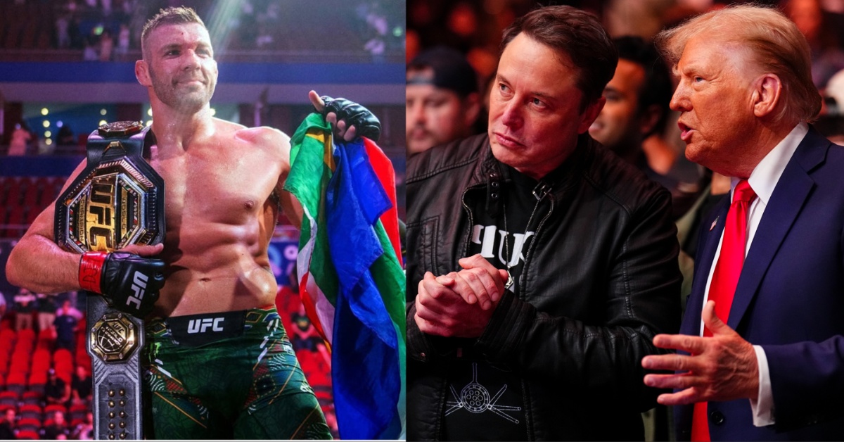 Dricus Du Plessis Returns to South Africa Under Fire Sparking Outrage with Donald Trump & Elon Musk Support 1 Dricus du Plessis Returns to South Africa Under Fire Sparking Outrage with Donald Trump & Elon Musk Support