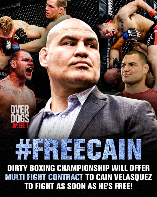 Dirty Boxing Championship Offers Cain Velasquez Multi-Fight Contract Upon Release From Prison 3 GnKkuRXbEAA33O3
