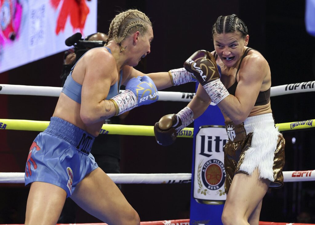 Mikaela Mayer Rules the Boxing Ring with Unanimous Decision Victory Over Sandy Ryan - Mayer vs. Ryan 2 Highlights 4 GnQmM0oW4AAgxBk