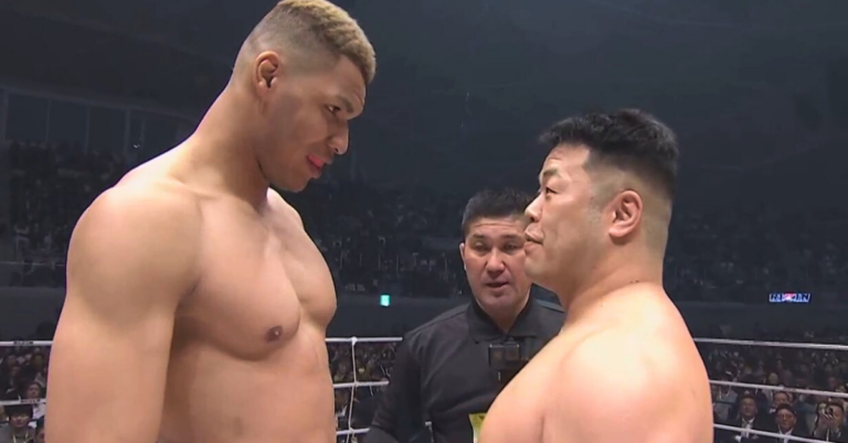 King Edokpolo’s Towering Frame Overwhelms Ryo Sakai in Stunning TKO Win at RIZIN 50 エドポロキング