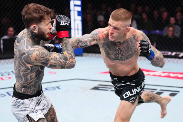 Chris Duncan Submits Jordan Vucenic with Slick Second-Round Guillotine Choke - UFC London Highlights 2 gettyimages 2206414723 612x612 1