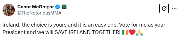 UFC Star Conor McGregor is Running for President of Ireland 2 image 25