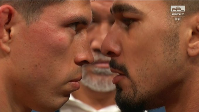 Jesus Pinedo TKOs Adam Borics in the First, Advances to Featherweight Semi-Final - PFL 1 Highlights 2 GnqP5DzWAAAfIrO