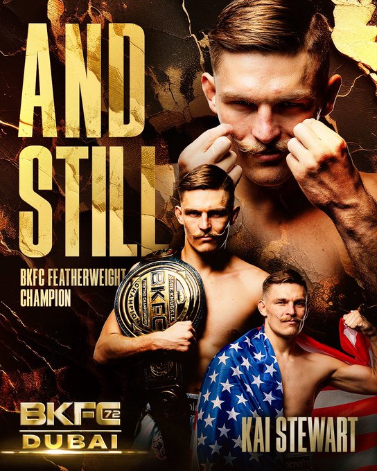 Kai Stewart Dominates Tommy Strydom to Retain Featherweight Crown - BKFC 72 Highlights 2