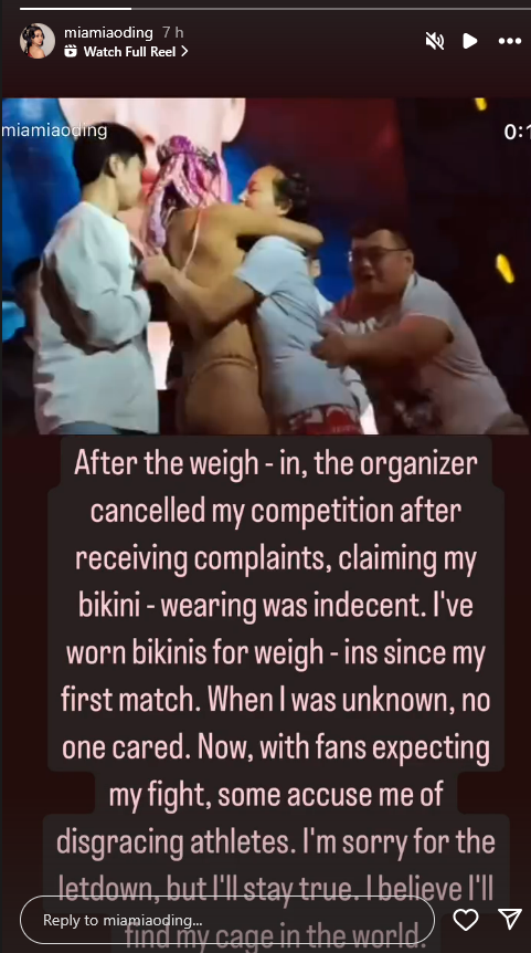 Female MMA Fight in China is Canceled by Sports Bureau due to "Indecent" Bikini at Weigh-Ins 2 Mia Miao Ding 丁苗 7