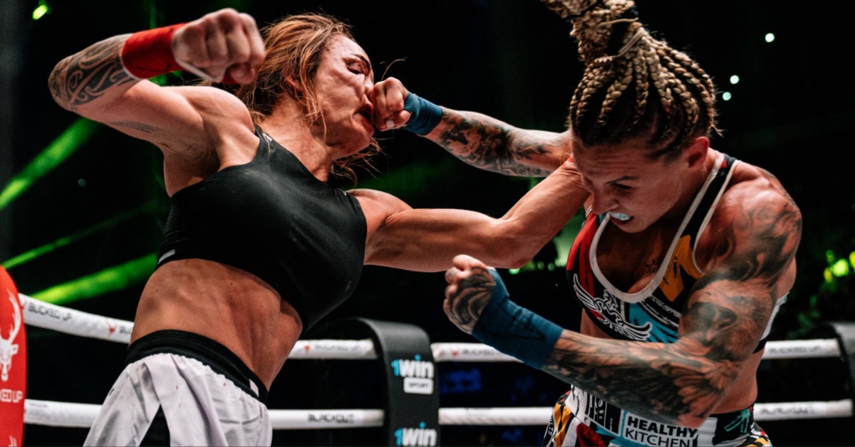 Britain Hart Bests Tai Emery in Bloody Brawl to Retain Strawweight Strap: BKFC 71 Highlights 1 Britain Hart Bests Tai Emery in Bloody Brawl to Retain Strawweight Strap: BKFC 71 Highlights