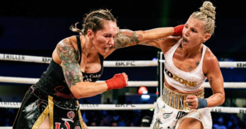 Britain Hart Bests Tai Emery in Bloody Brawl to Retain Strawweight Strap: BKFC 71 Highlights 2 MixCollage 04 Apr 2025 02 33 PM 4404