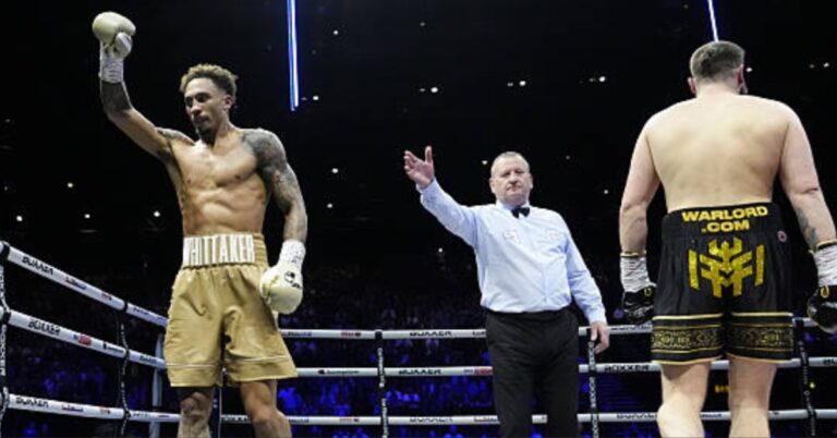 Ben Whittaker Scores Controversial TKO Stoppage Against Liam Cameron - Whittaker vs. Cameron Highlights