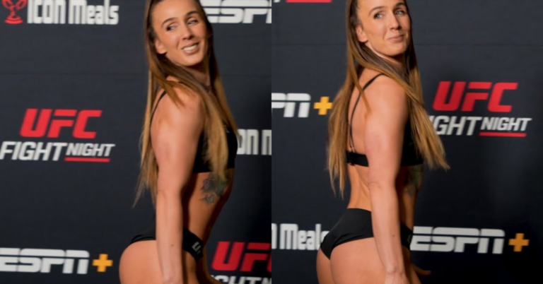 Vanessa Demopoulos Gets Cheeky at UFC Weigh-Ins Ahead of Strawweight Showdown