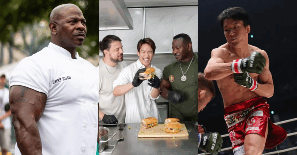 Watch Butter, Beef, and Biceps Kai Asakura’s Hilarious Cooking Collab with Chef Rush and Kyle Istook