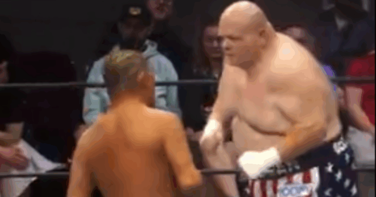 Watch: Butterbean Defies the Odds, Faces Suzuki in Gritty WrestleCon Main Event with Dan Severn as Ref
