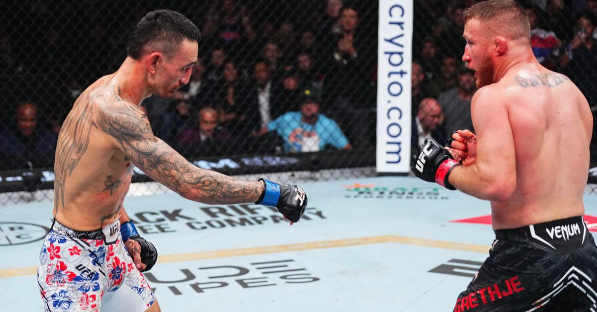 Who Really Invented MMAu2019s Most Iconic Gesture Max Holloway Credits a Surprising Source of the Point Down and Brawl