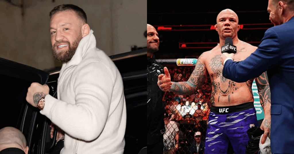 Conor McGregor mocks Anthony Smith after TKO defeat in retirmement fight at UFC Kansas City