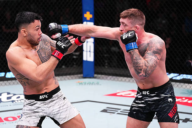 Brad Tavares Defeats Gerald Meerschaert, Ties Bisping for Most Wins in Middleweight History - UFC Vegas 105 Highlights 3 gettyimages 2208739006 612x612 1