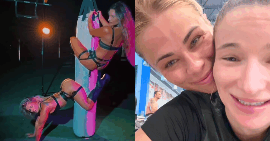 Lingerie, Laughs, and Left Hooks: Paige VanZant & Maryna Moroz Redefine Heavy Bag Training - UFC Stars