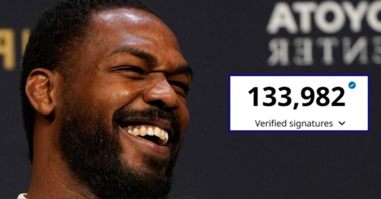 Petition to Strip Jon Jones of His UFC Heavyweight Championship Crosses 130,000 Signatures