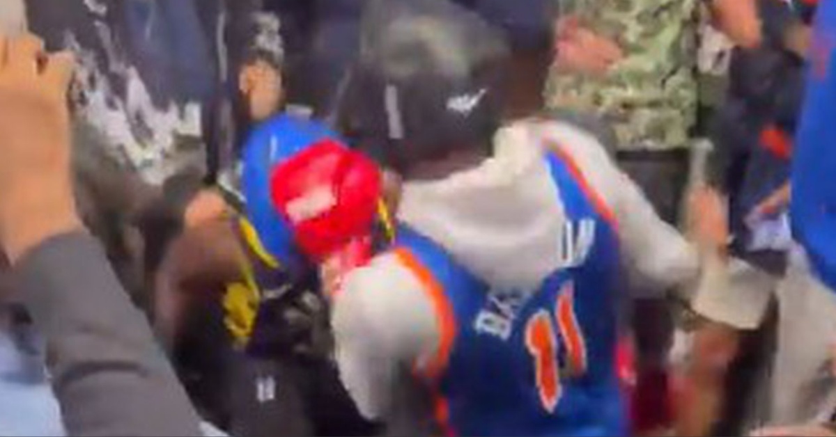 Watch – Knicks and Pacers Fans Clash in Epic Post-Game Boxing Brawl After Game 5