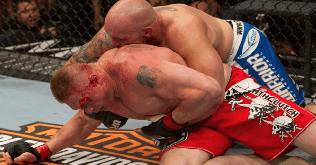 Watch: Brock Lesnar vs. Shane Carwin: UFC Drops Classic Heavyweight Match - Bloodied Brock Barely Survives