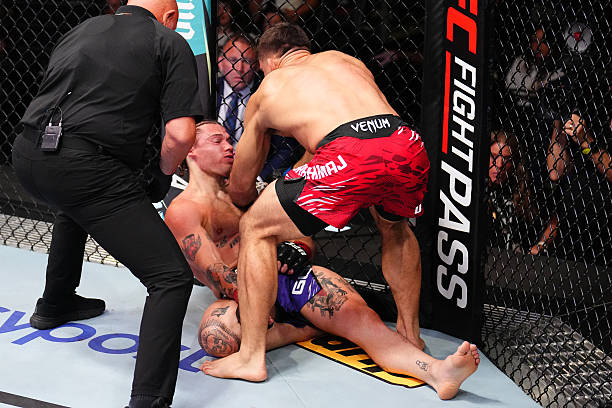 Ramiz Brahimaj Puts Billy Ray Goff to Sleep with Nasty Guillotine Choke - UFC Vegas 107 Highlights 9 gettyimages 2218030896 612x612 1