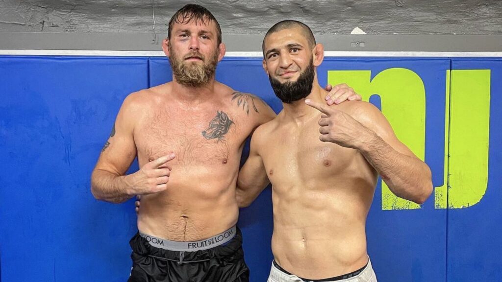 Khamzat Chimaev and Alexander Gustaffson