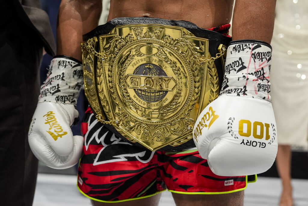 Glory kicboxing championship belt