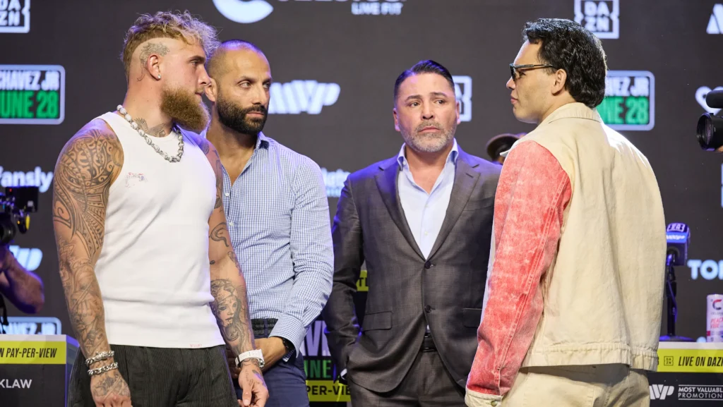 Former Boxing Champion Says Jake Paul is on Track to Capture a Legitimate World Title in Boxing 3 83634598007 jake paul vs julio cesar chavez jr paul vs chavez jr press conference