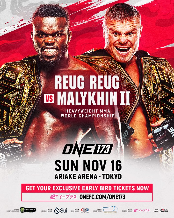 'Reug Reug' vs. Malykhin 2, Superbon vs. Noiri Booked for ONE Championship's Return to Japan on Nov. 16 2 GuG6uFJXoAE qVj