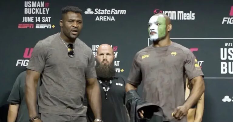 Video - Francis Ngannou features in surprise appearance at UFC Atlanta weigh ins