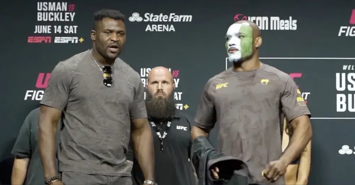 Video – Francis Ngannou features in surprise appearance at UFC Atlanta weigh ins