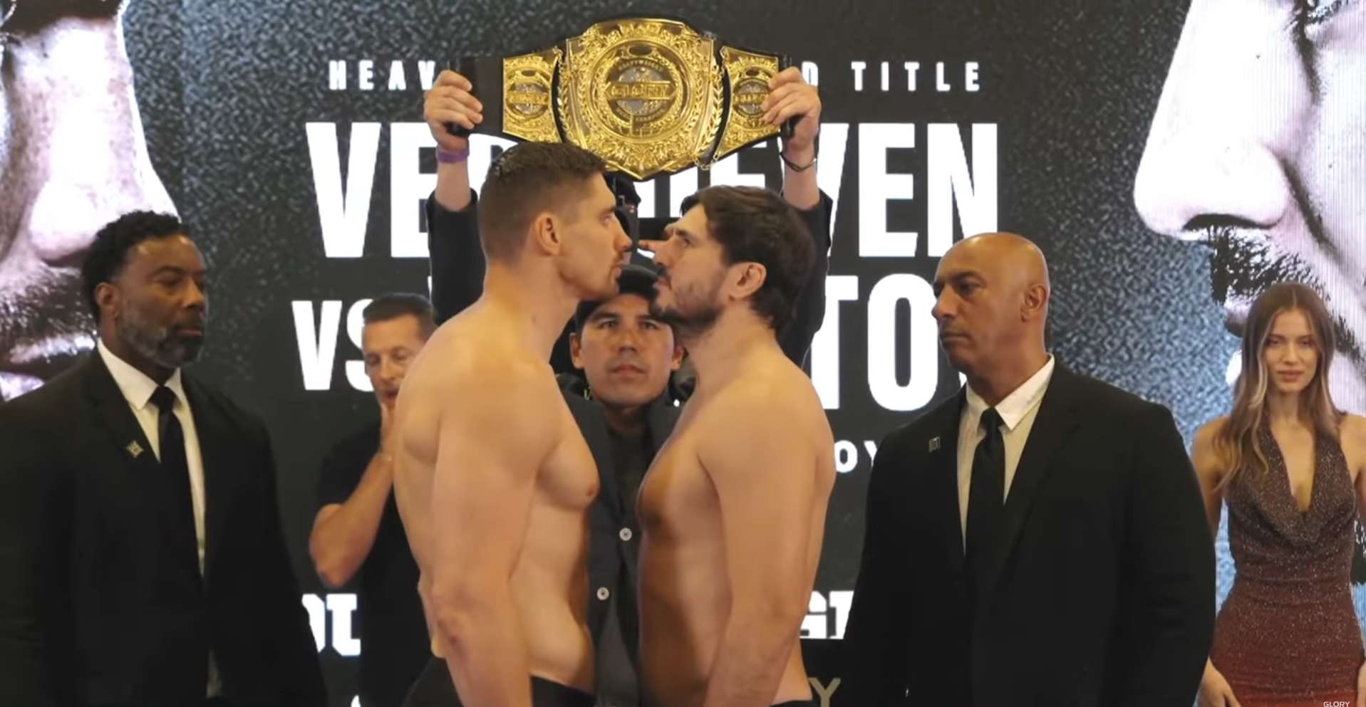 Watch: Final faceoff between Rico Verhoeven and Artem Vakhitov ahead of Glory 100