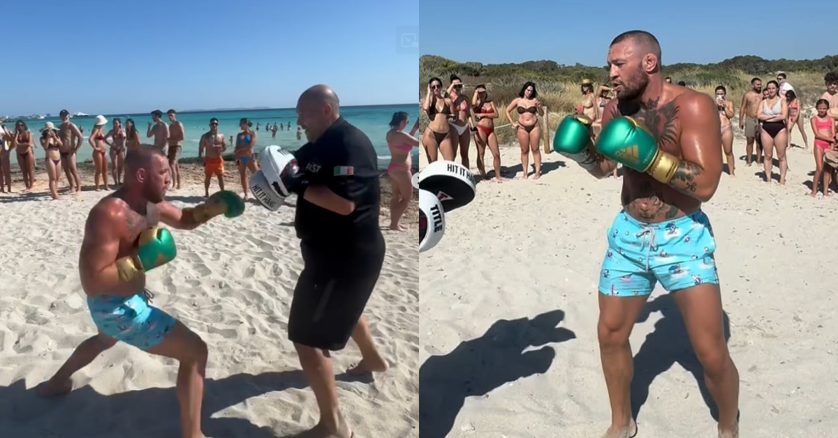 Watch: Conor McGregor Trains on the Beach, Draws Crowd Amid UFC Comeback Speculation