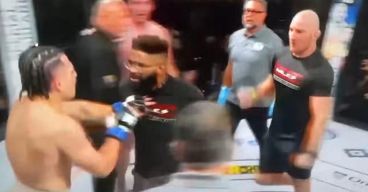 Watch: Viral Wild Brawl Erupts at MMA Event as Sean Strickland Enters Cage to Atttack Victor