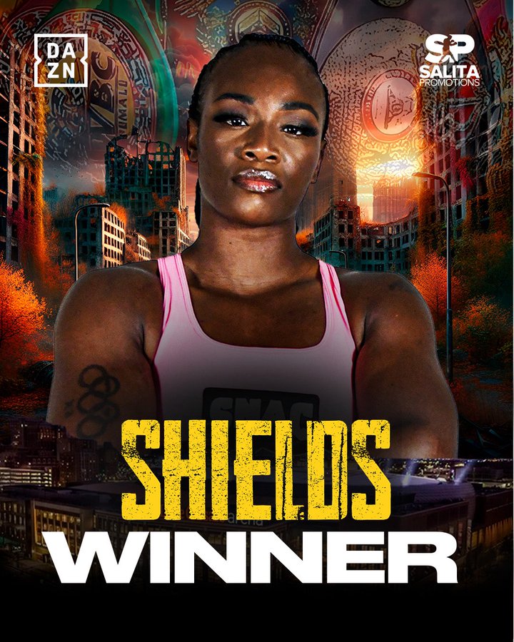 Claressa Shields Storms Past Lani Daniels for 17th Straight Win - Shields vs. Daniels Highlights 2 Gw1mMwXbwAELi7z