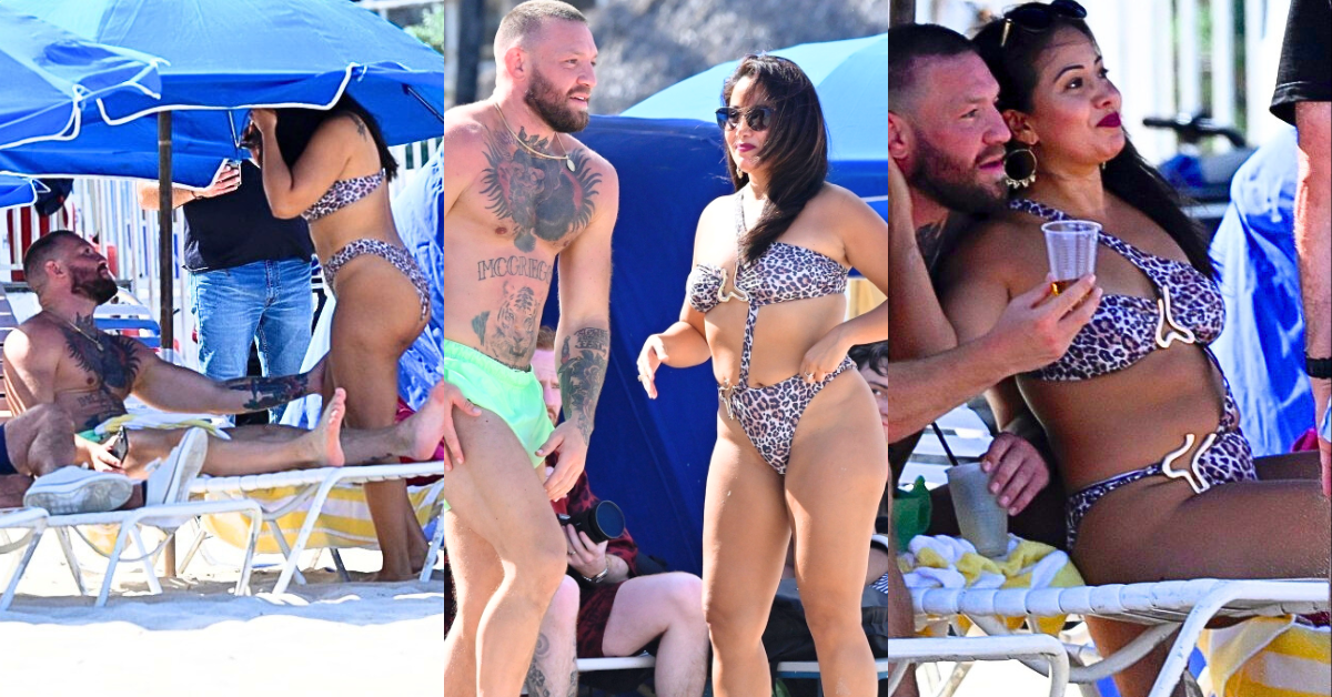 Look: Conor McGregor Caught Red Handed with Mystery Woman on Florida Beach
