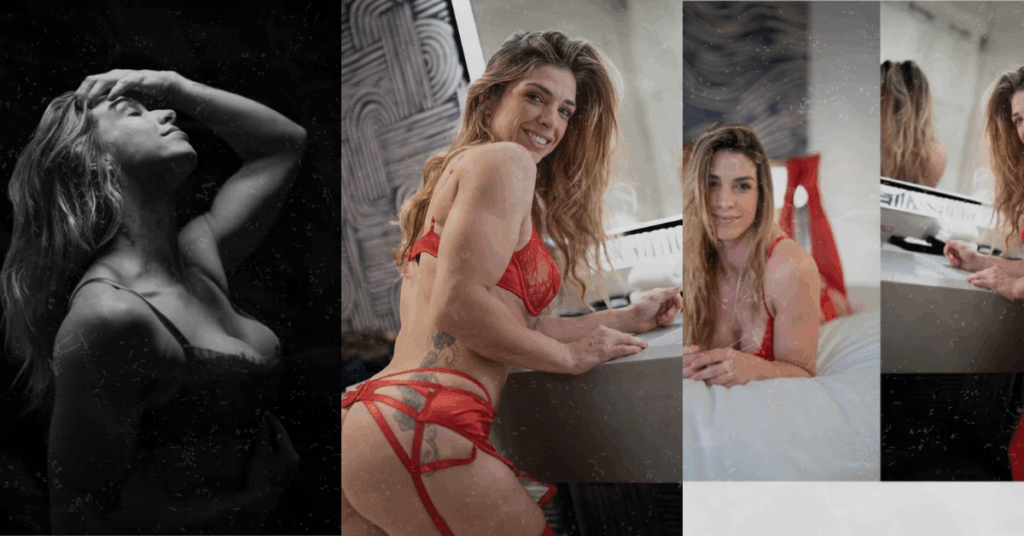 Look Mackenzie Dern Swaps Fight Gloves for Lingerie in Viral Boudoir Shoot nearly nude