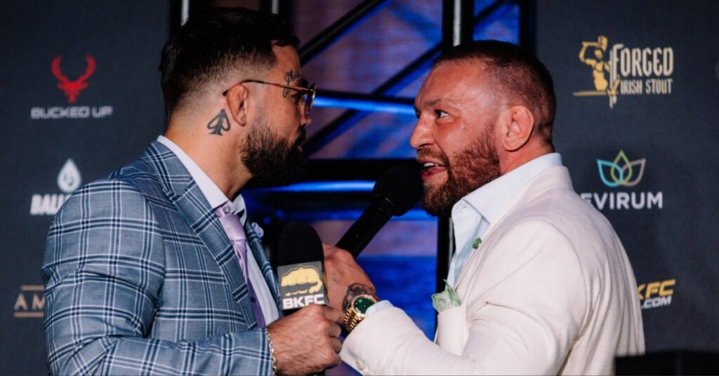 Conor McGregor and 'Platinum' Mike Perry Bring the Heat to Florida with Fiery Faceoff