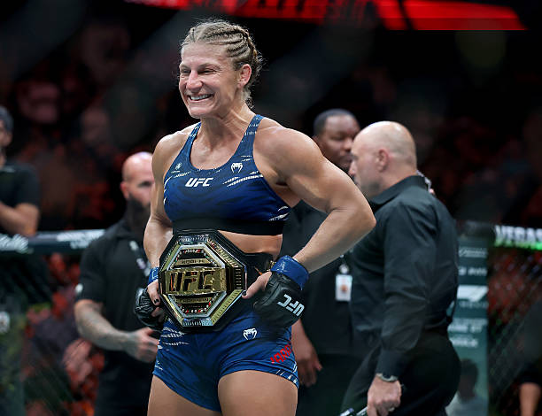 "By the Bucket Throwing Up" - Kayla Harrison on Why Pantoja Pushes Her Limits 2 gettyimages 2219389363 612x612 1