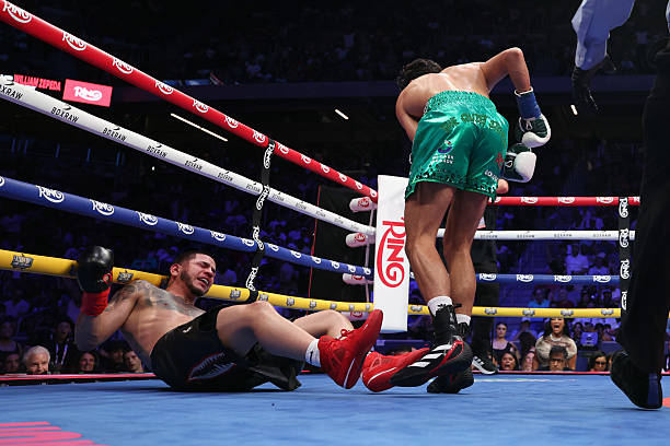 Hamzah Sheeraz KOs Edgar Berlanga in the Fifth, Targets Clash with Canelo - Berlanga vs. Sheeraz Highlights 4 gettyimages 2224227387 612x612 1