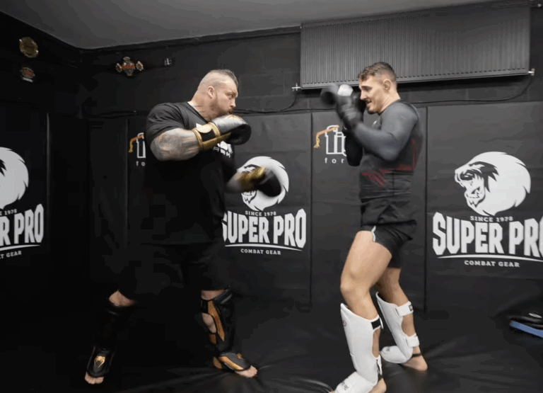 Watch: Eddie Hall Take Out UFC Heavyweight Champ Tom Aspinall In the Gym