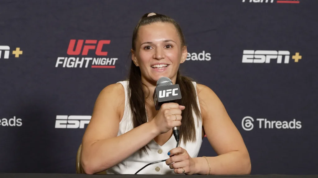 UFC 322: Tracy Cortez and Erin Blanchfield to Settle Six-Year-Old Rivalry 3 83906925007 ufc vegas 107 erin blanchfield media day interview 00 03 25 12 still 001