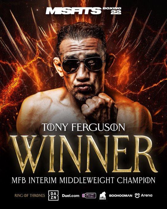 Tony Ferguson TKOs Salt Papi, Snaps Eight-Fight Losing Skid - Misfits Boxing 22 Highlights 2 GzohKyKXQAA8EF