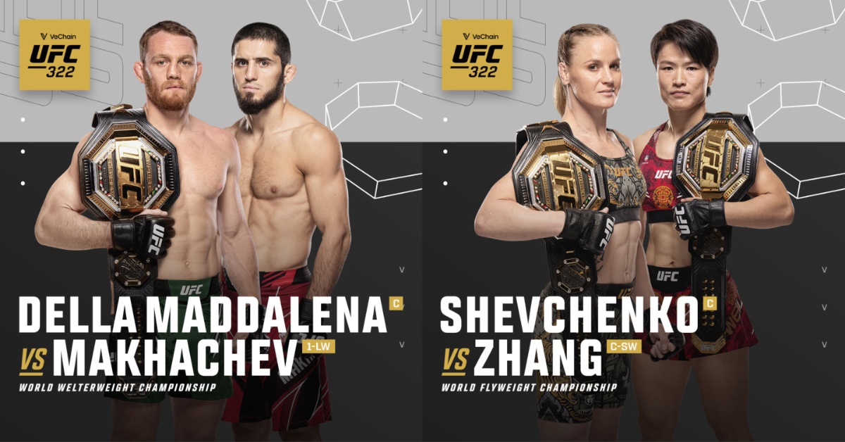 Breaking – ‘JDM’ vs. Islam Makhachev, Shevchenko vs. Zhang Title Fights Official For UFC 322