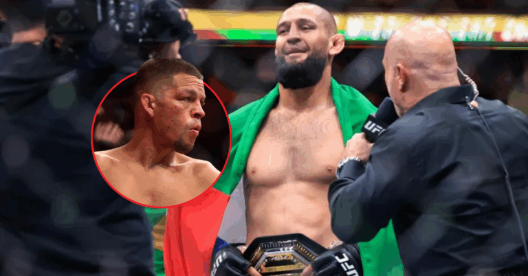 Nate Diaz Calls Out "Scared" Khamzat Chimaev After "Boring" UFC 319 Title Win