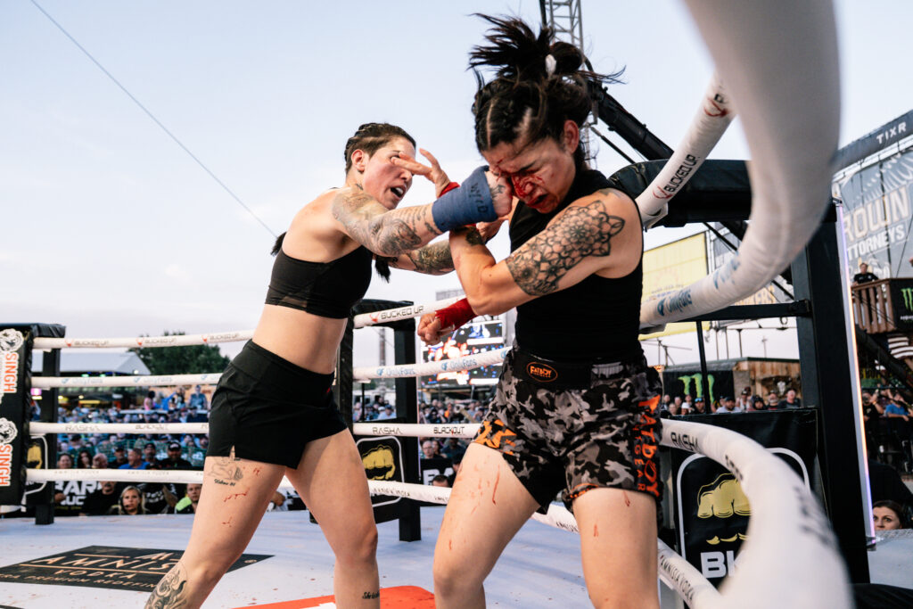 Watch: Biker Chick in Assless Chaps and Thong Wins by Knockout in BKFC 6 Shyanna Bintliff 2