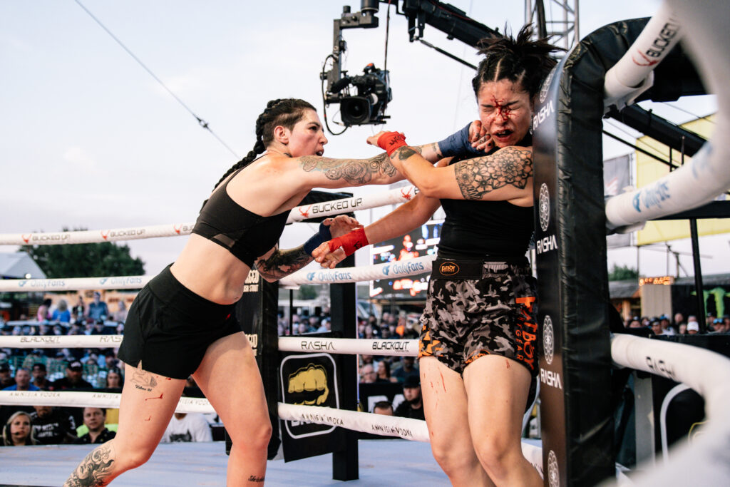 Watch: Biker Chick in Assless Chaps and Thong Wins by Knockout in BKFC 5 Shyanna Bintliff 3